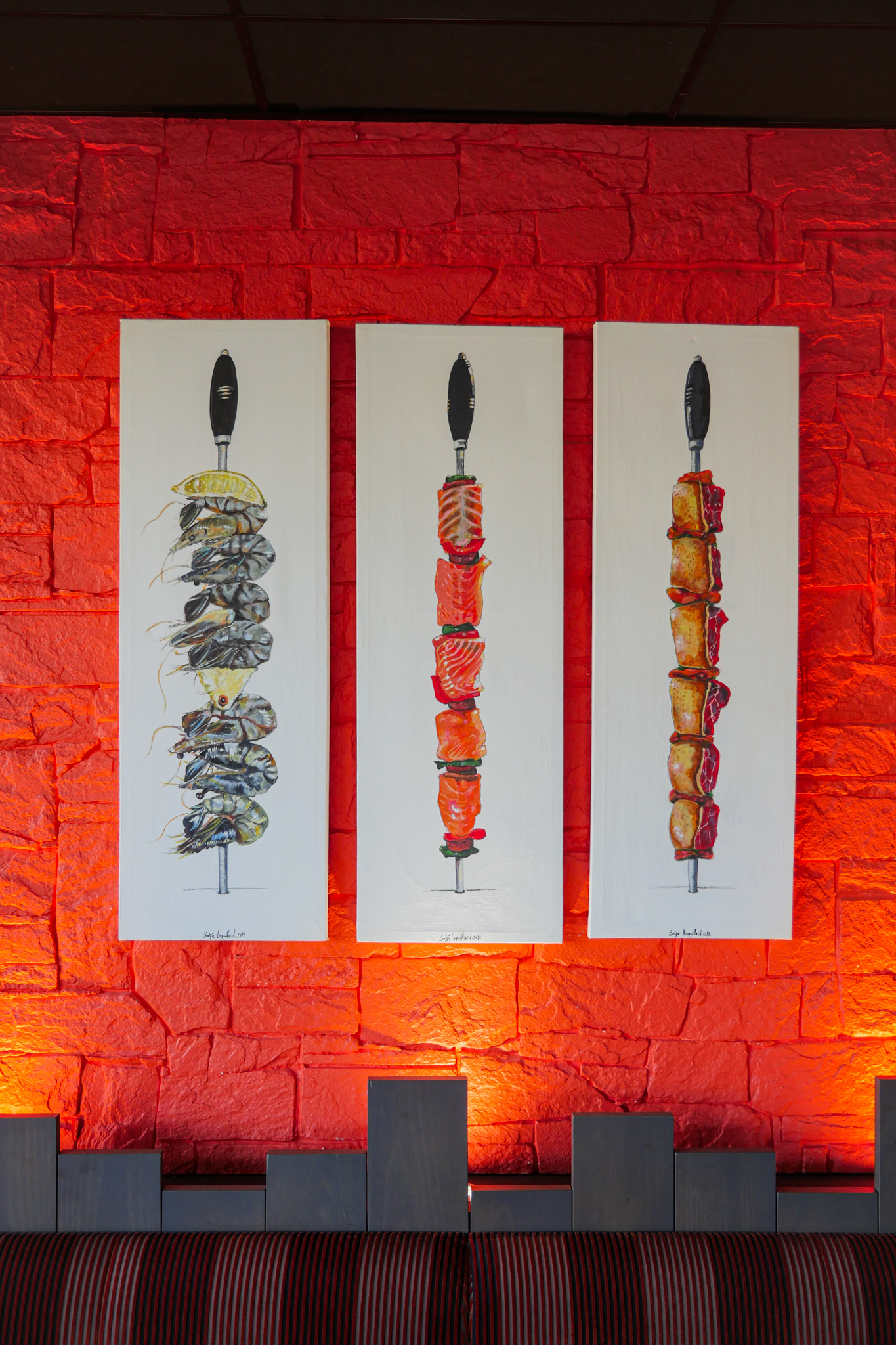Tableaux brochettes signature